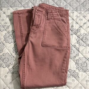 Vanilla Star Women's Dusty Rose Straight Leg Jeans